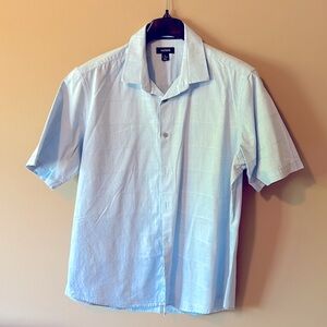 Alfani Blue Short Sleeve Shirt Size XL